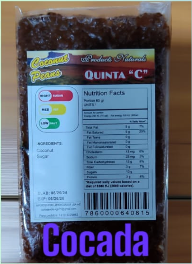 Traditional Ecuadorian Cocada